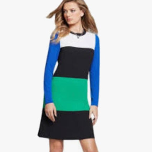 Michael Kors Colour Block Shift Dress | Sz 4 | Perfect Condition - Picture 1 of 6